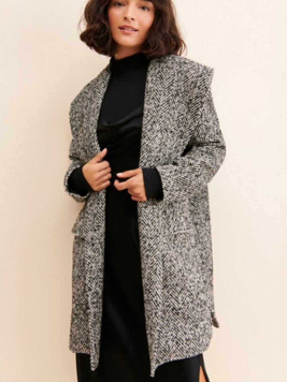 Anthropologie | BB Dakota / Steve Madden Herringbone Coat | Medium